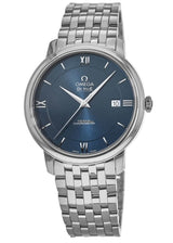 Shop Omega De Ville Prestige Co-Axial Orbis Blue Dial Silver Steel Strap Watch for Men - 424.10.40.20.03.001 in USA