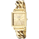 Shop Guess Vanity Gold Dial Gold Steel Strap Watch for Women - W1029L2 in USA