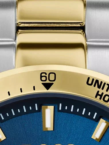 Hugo Boss Hero Blue Dial Two Tone Steel Strap Watch for Men - 1513767 Buy Now By Hugo Boss