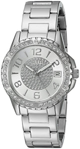 Guess Sassy Multifunction Quartz Silver Dial Silver Steel Strap Watch For Women - W0705L1 Buy Now By Guess