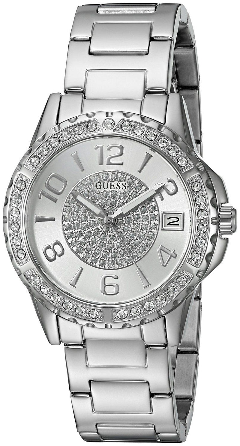 Guess Sassy Multifunction Quartz Silver Dial Silver Steel Strap Watch For Women - W0705L1 Buy Now By Guess