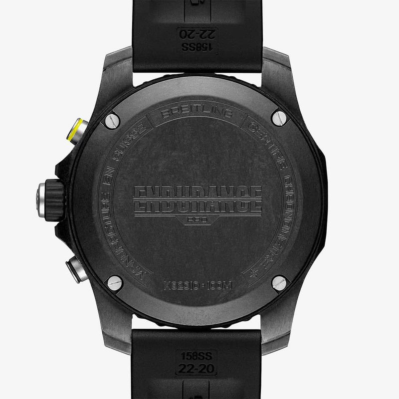 Breitling Endurance Pro Black Dial Black Rubber Strap Watch for Men - X82310E51B1S1
