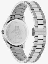 Shop Gucci G Timeless Quartz Gold Dial Silver Steel Strap Watch for Women - YA1265035 in USA