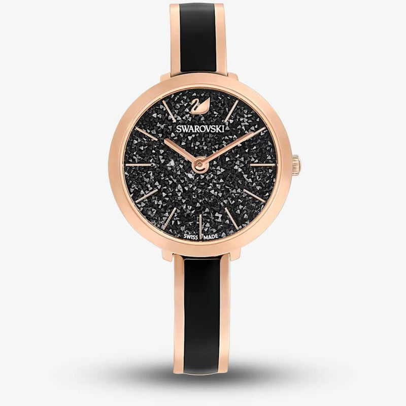 Swarovski Crystalline Delight Black Dial Two Tone Steel Strap Watch for Women - 5580530 Buy Now By Swarovski