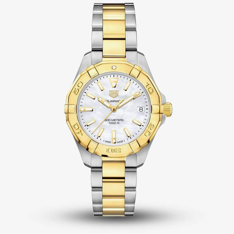 Shop Tag Heuer Aquaracer Mother of Pearl Dial Watch for Women - WBD1320.BB0320 in USA