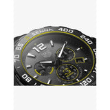 Tag Heuer Formula 1 Chronograph Senna Black Dial Black Leather Strap Watch for Men - CAZ101AJ.FC6487