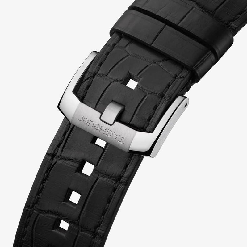 Tag Heuer Autavia Chronometer Flyback Automatic Chronograph Black Dial Black Leather Strap Watch for Men - CBE511A.FC8279 Buy Now By Tag Heuer