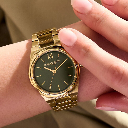 Michael Kors Runway Black Dial Gold Steel Strap Watch for Women - MK3478 Buy Now By Michael Kors