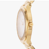 Michael Kors Lennox Three-Hand Silver Dial Gold Steel Strap Watch For Women - MK7278 Buy Now By Michael Kors