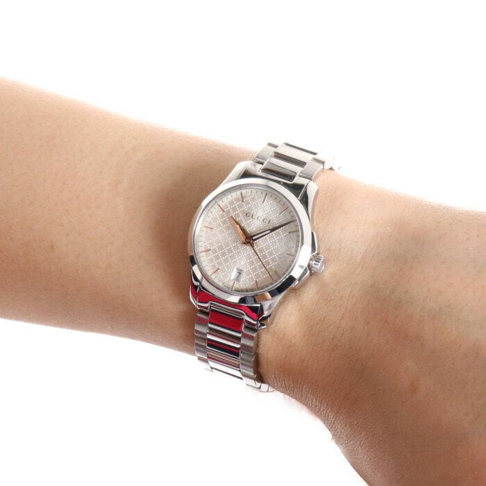 Gucci G Timeless Quartz Champagne Dial 27mm Watch For Women - YA126593 Buy Now By Gucci
