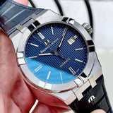 Maurice Lacroix Aikon Automatic Blue Dial Blue Leather Strap Watch For Men - AI6008-ss001-430-1 Buy Now By Maurice Lacroix