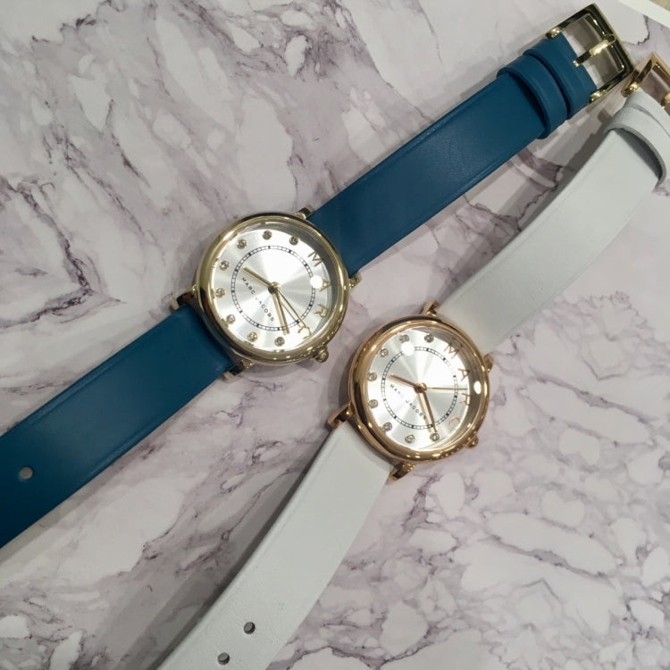 Marc Jacobs Roxy Silver Dial Green Leather Strap Watch for Women - MJ1633 Buy Now By Marc Jacobs