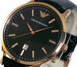 Emporio Armani Classic Black Dial Black Leather Strap Watch For Women - AR9022 Buy Now By Emporio Armani