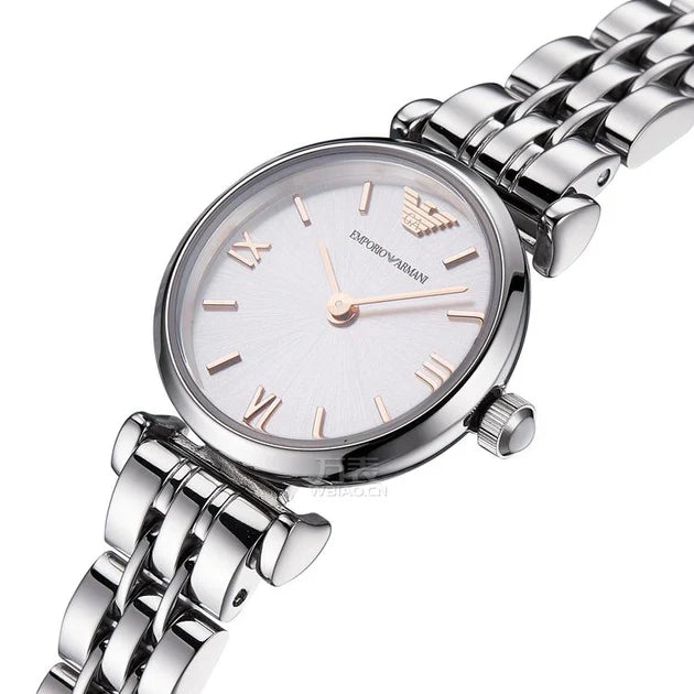 Emporio Armani Gianni T Bar Quartz Silver Dial Silver Steel Strap Watch For Women - AR1935 Buy Now By Emporio Armani