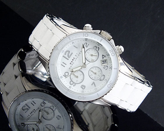 Marc Jacobs Rock White Dial White Silicone Strap Watch for Women - MBM2545 Buy Now By Marc Jacobs