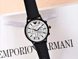 Shop Emporio Armani Chronograph Quartz Silver Dial Black Rubber Strap Watch For Men - AR11048 in USA