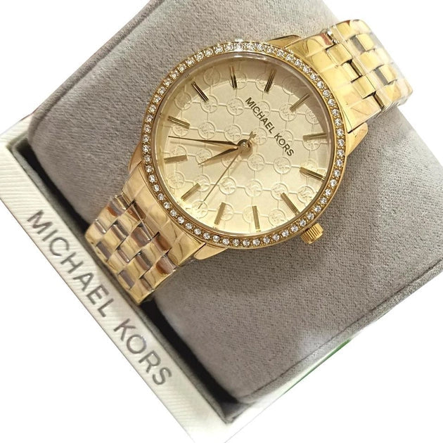 Michael Kors Argyle Glitz Rose Gold Dial Rose Gold Steel Strap Watch For Women - MK3120 Buy Now By Michael Kors