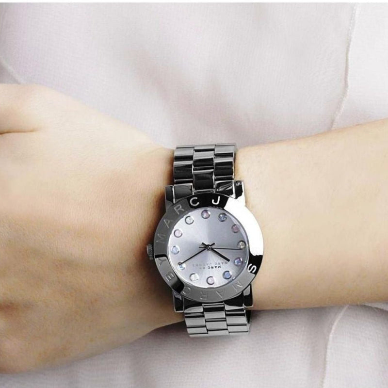 Marc Jacobs Amy Dexter Silver Dial Silver Steel Strap Watch for Women - MBM3214 Buy Now By Marc Jacobs