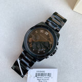 Michael Kors Brecken Chronograph Black Dial Black Steel Strap Watch For Men - MK8482 Buy Now By Michael Kors