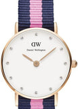 Daniel Wellington Classy Winchester White Dial Two Tone NATO Strap Watch For Women - DW00100065