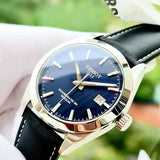 Tissot Gentleman Powermatic 80 Silicium Blue Dial Black Leather Strap Watch For Men - T127.407.16.041.01 Buy Now By Tissot