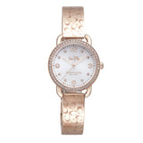 Coach Delancey White Dial Rose Gold Steel Strap Watch for Women - 14502355 Buy Now By Coach