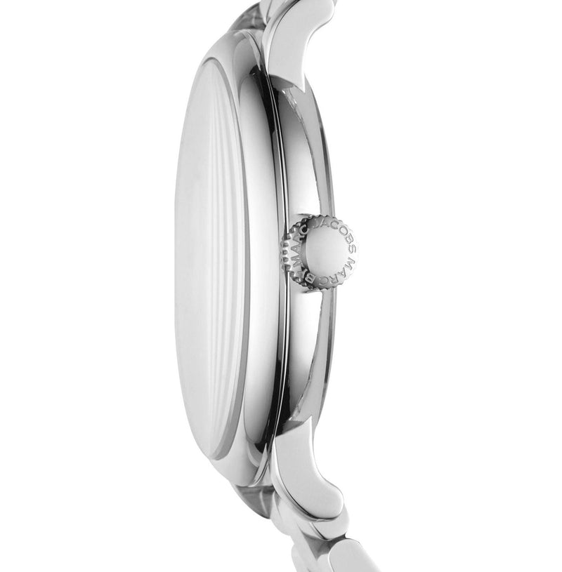 Marc Jacobs Baker Pink Dial Silver Steel Strap Watch for Women - MBM3283 Buy Now By Marc Jacobs