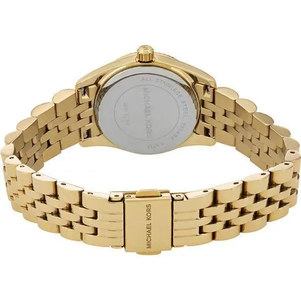 Michael Kors Lexington Quartz Orange Dial Gold Steel Strap Watch For Women - MK3284 Buy Now By Michael Kors