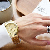 Emporio Armani Renato Chronograph White Dial Gold Steel Strap Watch For Men - AR11332 Buy Now By Emporio Armani