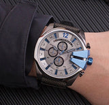 Diesel Mega Chief Chronograph Black Dial Black Nylon Strap Watch For Men - DZ4500 Buy Now By Diesel