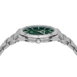 Shop Salvatore Ferragamo F-80 Classic Green Dial Silver Steel Strap Watch for Men - SFDT02123 in USA