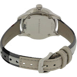 Shop Burberry Classic Stone Silver Dial Horseberry Black Leather Strap Watch for Women - BU10103 in USA