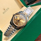 Shop Rolex Datejust 36mm Champagne Dial Two Tone Steel Strap Watch for Men - M126233-0015 in USA