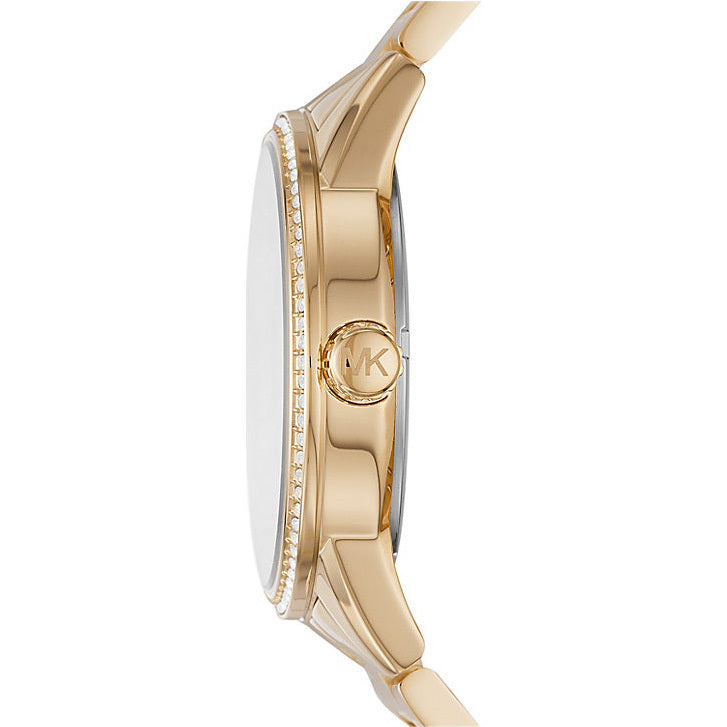 Michael Kors Ritz Pave Crystals Gold Dial Gold Steel Strap Watch for Women - MK6862 Buy Now By Michael Kors
