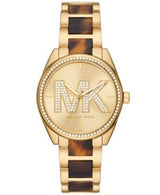 Michael Kors Janelle Quartz Gold Dial Two Tone Steel Strap Watch For Women - MK4730 Buy Now By Michael Kors
