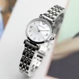 Emporio Armani Gianni White Dial Silver Steel Strap Watch For Women - AR1763 Buy Now By Emporio Armani