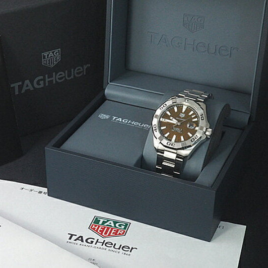 Tag Heuer Aquaracer Sunray Brown Dial Watch for Men - WAY2018.BA0927