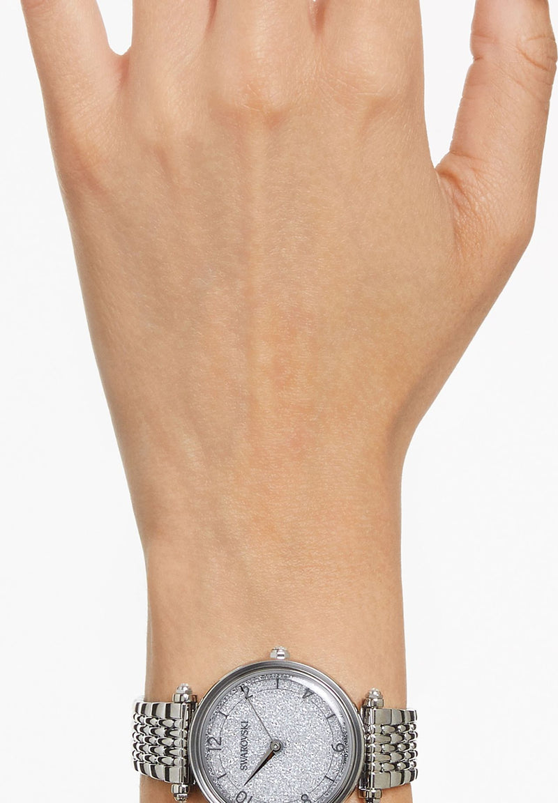 Swarovski Crystalline Wonder Silver Dial Silver Steel Strap Watch for Women - 5656929 Buy Now By Swarovski