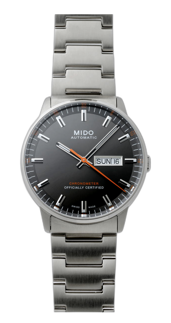 Mido Commander II Automatic Chronometer Grey Dial Silver Steel Strap Watch For Men - M021.431.11.061.01 Buy Now By Mido