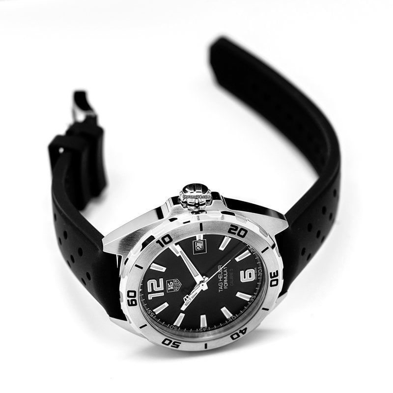 Tag Heuer Formula 1 Automatic Black Dial Black Rubber Strap Watch for Men - WAZ2113.FT8023 Buy Now By Tag Heuer