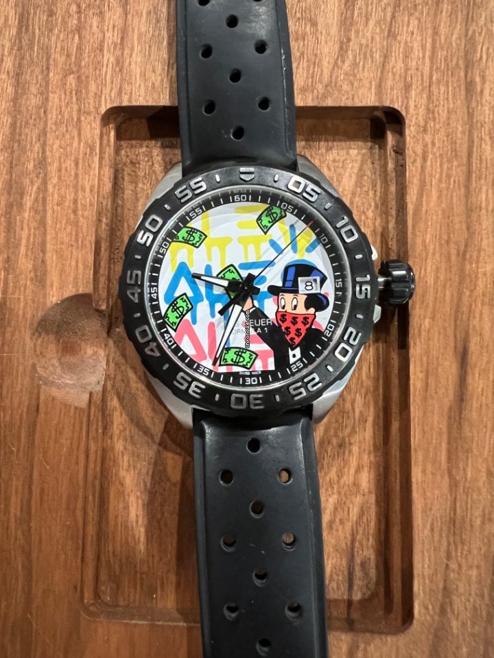 Tag Heuer Formula 1 Alec Monopoly Special Edition Black Rubber Strap Watch for Men - WAZ1119.FT8023 Buy Now By Tag Heuer
