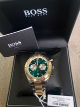 Hugo Boss Santiago Green Dial Two Tone Steel Strap Watch for Men - 1513872 Buy Now By Hugo Boss