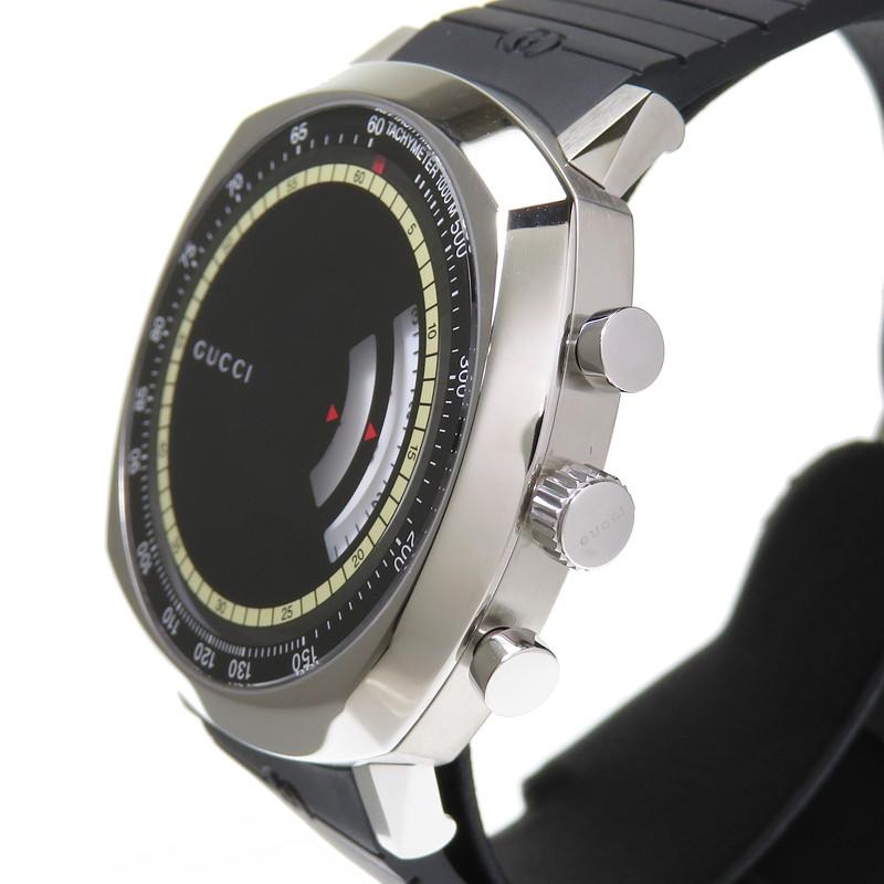 Gucci Grip Chronograph Black Dial Black Rubber Strap Watch For Men - YA157301 Buy Now By Gucci