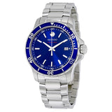 Movado Series 800 Blue Dial Silver Steel Strap Watch For Men - 2600137 Buy Now By Movado