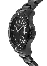 Shop Movado Series 800 Black Dial Black Steel Strap Watch For Men - 2600143 in USA
