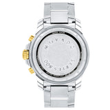 Shop Movado Series 800 Chronograph Black Dial Two Tone Steel Strap Watch For Men - 2600146 in USA
