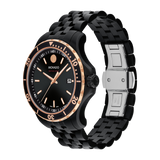 Shop Movado 800 Series Black Dial Black Steel Strap Watch For Men - 2600162 in USA