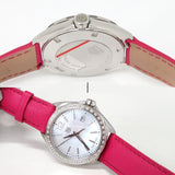 Shop Tag Heuer Formula 1 Quartz Mother of Pearl Dial Pink Leather Strap Watch for Women - WBJ131A.FC8252 in USA