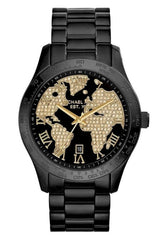 Michael Kors Layton Pave Black Dial Black Steel Strap Watch for Women - MK6091 Buy Now By Michael Kors