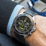 Tag Heuer Formula 1 Aston Martin Black Dial Black Leather Strap Watch for Men - CAZ101P.FC8245 Buy Now By Tag Heuer